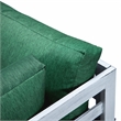 LeisureMod Chelsea 6-Piece Patio Sectional Weathered Grey Aluminum With Cushions