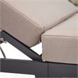 LeisureMod Chelsea Outdoor Chaise Lounge Chair With Beige Cushions Set of 2