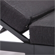 LeisureMod Chelsea Outdoor Chaise Lounge Chair With Black Cushions Set of 2