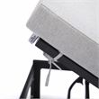 LeisureMod Chelsea Outdoor Chaise Lounge Chair With Light Grey Cushions Set of 2