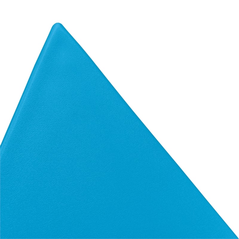LeisureMod Randolph Modern Triangle End Table in Blue