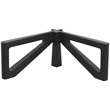 LeisureMod Imperial Triangle Coffee Table Base in Black