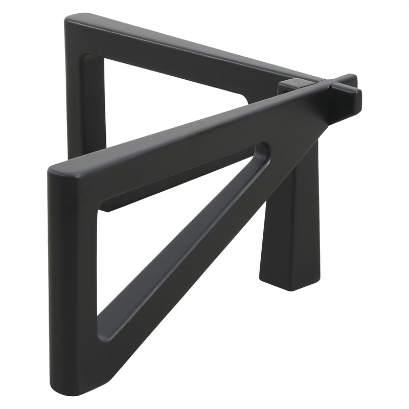 LeisureMod Imperial Triangle Coffee Table Base in Black