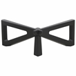 LeisureMod Imperial Triangle Coffee Table Base in Black
