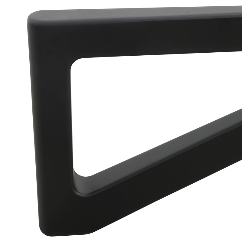 LeisureMod Imperial Triangle Coffee Table Base in Black