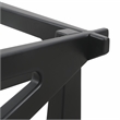 LeisureMod Imperial Triangle Coffee Table Base in Black