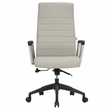 LeisureMod Hilton Modern High Back Leather Conference Office Chair in Tan