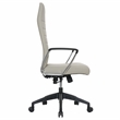 LeisureMod Hilton Modern High Back Leather Conference Office Chair in Tan