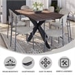 LeisureMod Euston Modern Grey Velvet Dining Chair with Grey Steel Frame
