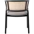 LeisureMod Ervilla Dining Chair With Steel Legs and Velvet Seat Gray