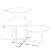 LeisureMod Hazelton Manufactured Wood Top and Steel Frame End Table White
