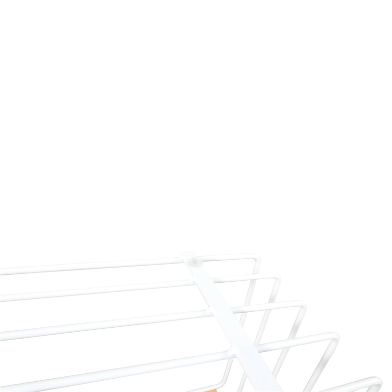 LeisureMod Walden Rectangular Wood Coffee Table Powder Coated Steel Frame White
