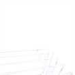 LeisureMod Walden Rectangular Wood Coffee Table Powder Coated Steel Frame White