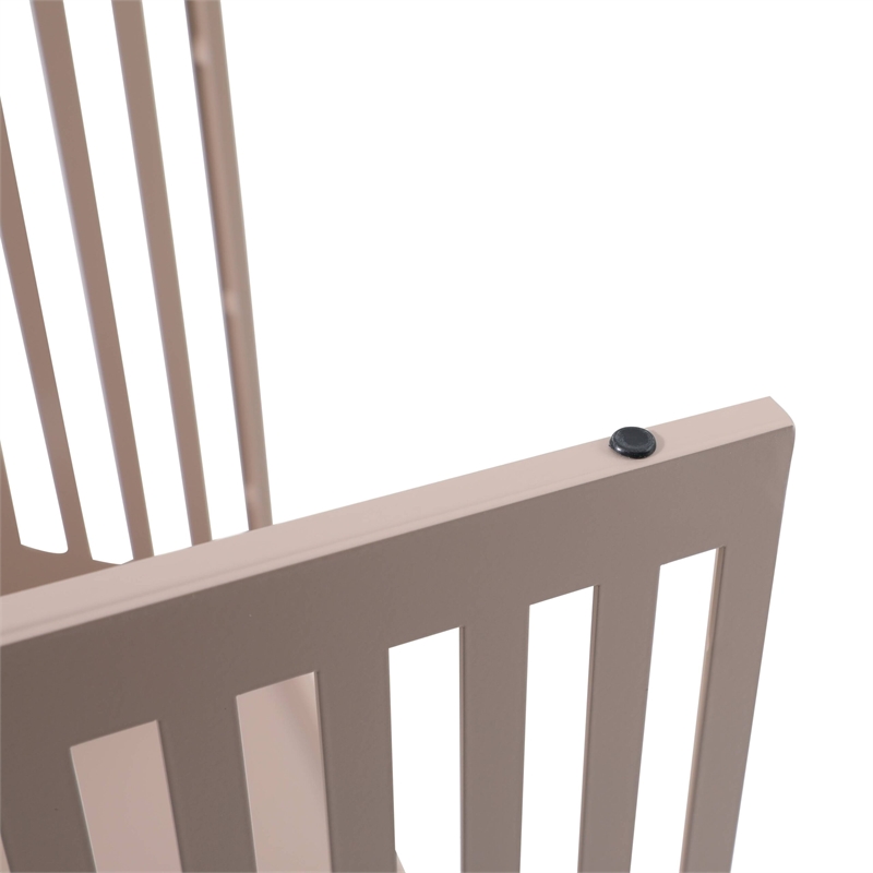 LeisureMod Cisco Modern Powder-Coated Stainless Steel Finish Side Table Brown