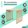 LeisureMod Cisco Modern Powder-Coated Stainless Steel Finish Side Table Gold