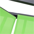 LeisureMod Marlin Patio Chaise Lounge Chair With Arms Aluminum Frame Green