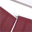 LeisureMod Marlin Patio Chaise Lounge Chair With Arms Aluminum Frame Red