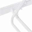 LeisureMod Marlin Patio Chaise Lounge Chair With Black Aluminum Frame Red
