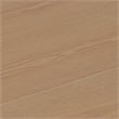 LeisureMod Rossmore Oval Side Table With Wood Top and White Frame Natural Wood