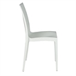 LeisureMod Mace Mid-Century 5-Piece Outdoor Dining Set White