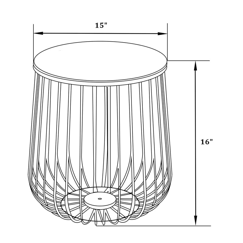 LeisureMod Runswick Modern Wood Top End Table With Steel Base Natural Wood