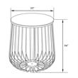 LeisureMod Runswick Modern Wood Top End Table With Steel Base Natural Wood
