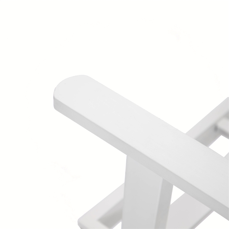 LeisureMod Walbrooke Outdoor Patio White Aluminum Armchairs Set of 2 Light Gray