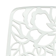 LeisureMod Devon 5-Piece Aluminum Dining Set with Table and 4 Chairs White
