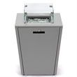 LeisureMod Marlin 2 Gray Aluminum Lounge Armchair and Fire Pit Green