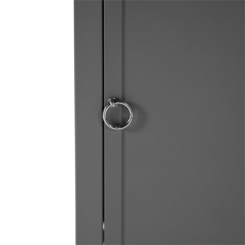 LeisureMod Walbrooke Outdoor Patio Square Aluminum Tank Holder Gray