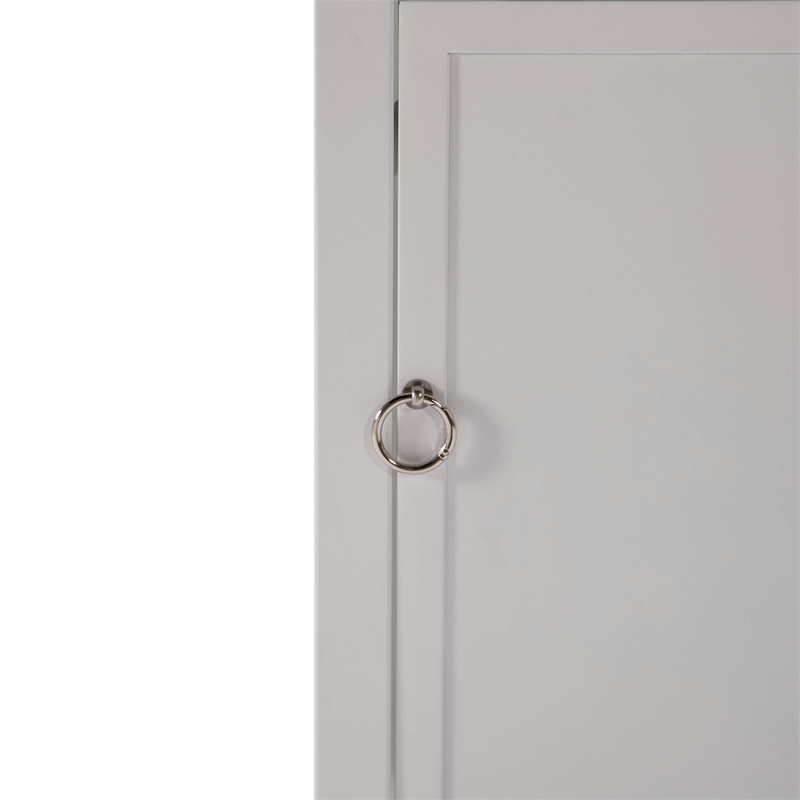 LeisureMod Walbrooke Outdoor Patio Square Aluminum Tank Holder White