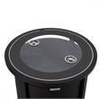 LeisureMod Walbrooke Outdoor Patio Round Aluminum Tank Holder Black