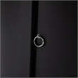 LeisureMod Walbrooke Outdoor Patio Round Aluminum Tank Holder Black
