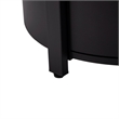 LeisureMod Walbrooke Outdoor Patio Round Aluminum Tank Holder Black