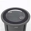 LeisureMod Walbrooke Outdoor Patio Round Aluminum Tank Holder Gray