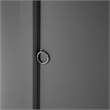 LeisureMod Walbrooke Outdoor Patio Round Aluminum Tank Holder Gray