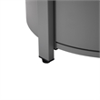 LeisureMod Walbrooke Outdoor Patio Round Aluminum Tank Holder Gray