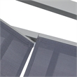 LeisureMod Marlin Outdoor Aluminum Chaise Lounges in Dark Gray (Set of 2)