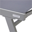 LeisureMod Marlin Outdoor Aluminum Chaise Lounges in Dark Gray (Set of 2)