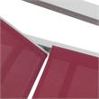 LeisureMod Marlin Outdoor Aluminum Chaise Lounges in Gray/Burgundy (Set of 2)