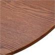 LeisureMod Tule Oval Mid-Century Wood Dining Table in Walnut