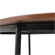 LeisureMod Tule Oval Mid-Century Wood Dining Table in Walnut