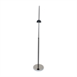 Leisuremod Arco Floor Lamp with White Marble Base and Metal Lamp Shade Black