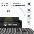 Leisuremod Arco Floor Lamp with Black Marble Base and Metal Lamp Shade Silver
