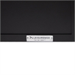 Leisuremod Walbrooke Square Patio Fire Pit Table with Aluminum Frame Black