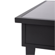 Leisuremod Walbrooke Square Patio Fire Pit Table with Aluminum Frame Black