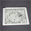 Leisuremod Walbrooke Square Patio Fire Pit Table with Aluminum Frame Black