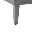 Leisuremod Walbrooke Square Patio Fire Pit Table with Aluminum Frame Gray