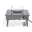 Leisuremod Walbrooke Square Patio Fire Pit Table with Aluminum Frame Gray