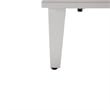 Leisuremod Walbrooke Square Patio Fire Pit Table with Aluminum Frame White